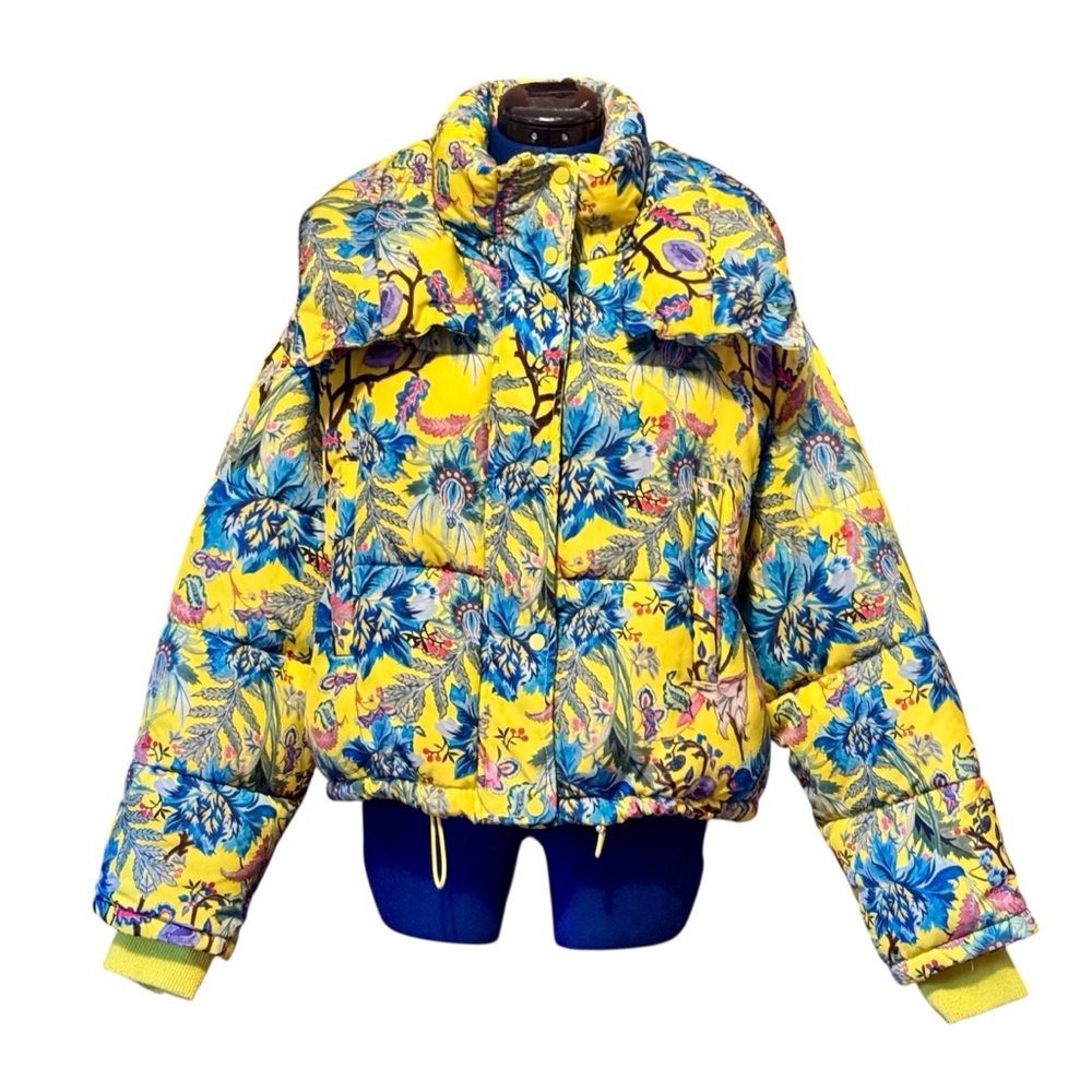 H&M Premium Selection Cozy Yellow Puffer Jacket Excellent Condition Size 10-M/L